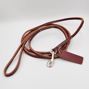 Brown Leather Small Dog Cat Leash
